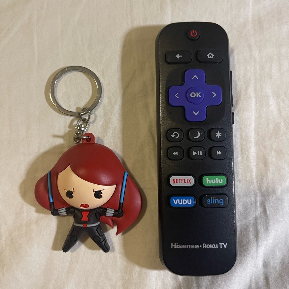 Black widow keychain
